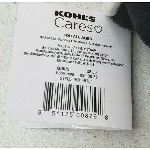 Khol's Cares Dr. Seuss The Cat In The Hat Plush New With Tags - Picture 10 of 10